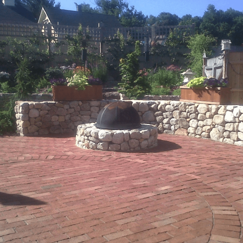 Outdoor Firepit Installation Cape Cod | Foster Creative Design