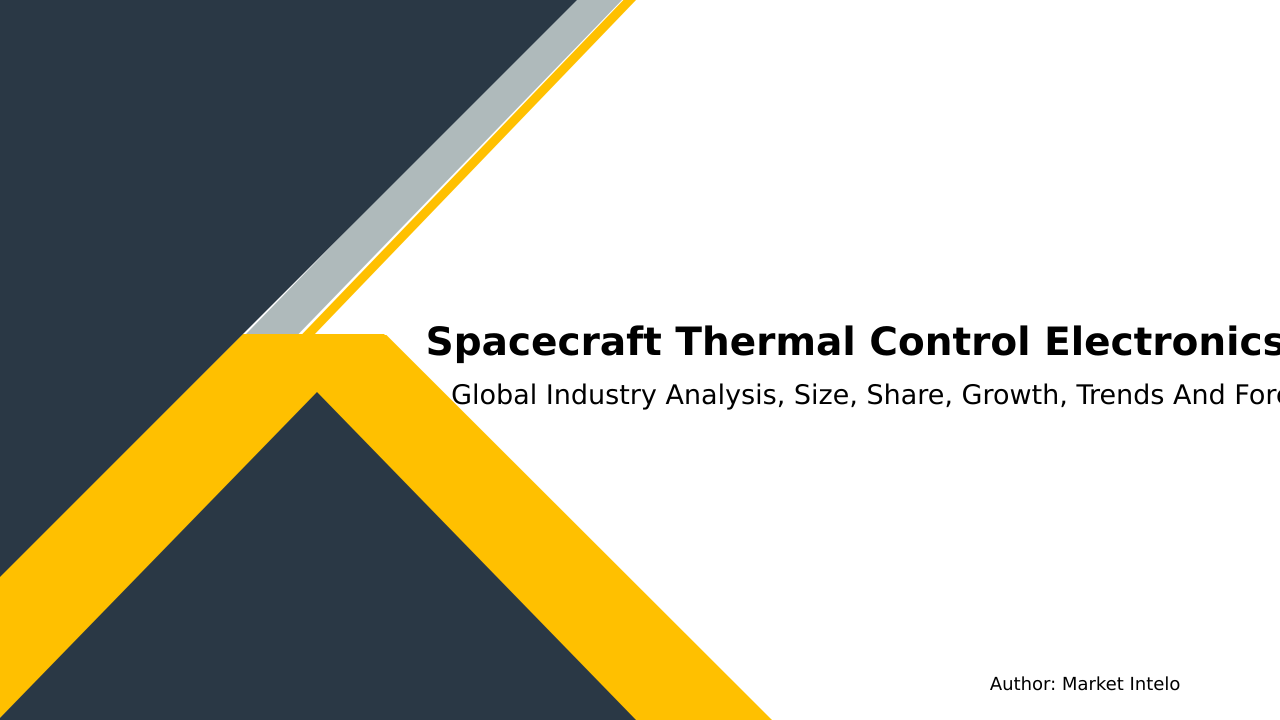 Spacecraft Thermal Control Electronics Market Research Report 2033