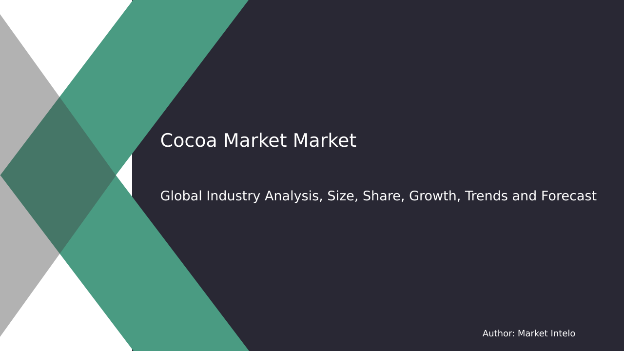 Cocoa Market Research Report 2033