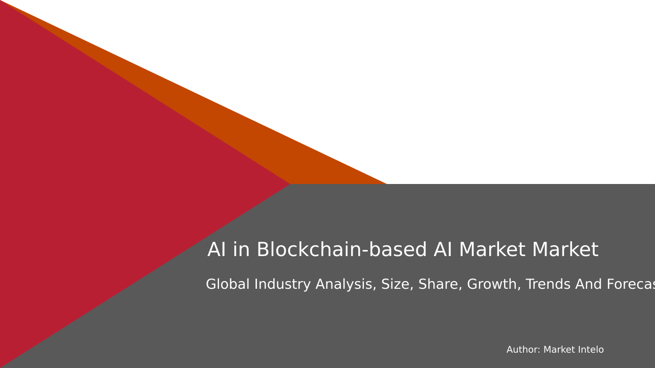 AI in Blockchain-based AI Market Research Report 2033