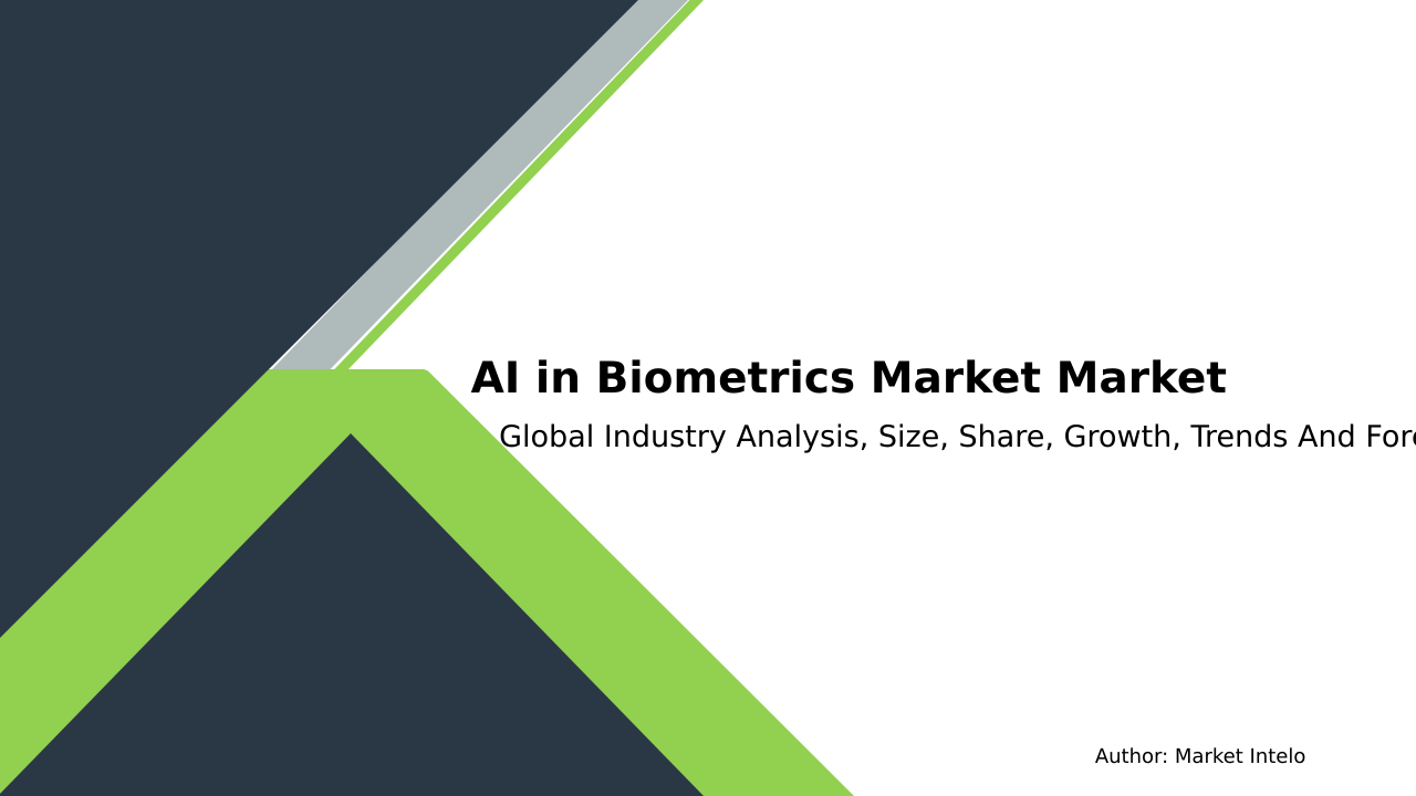 AI in Biometrics Market Research Report 2033
