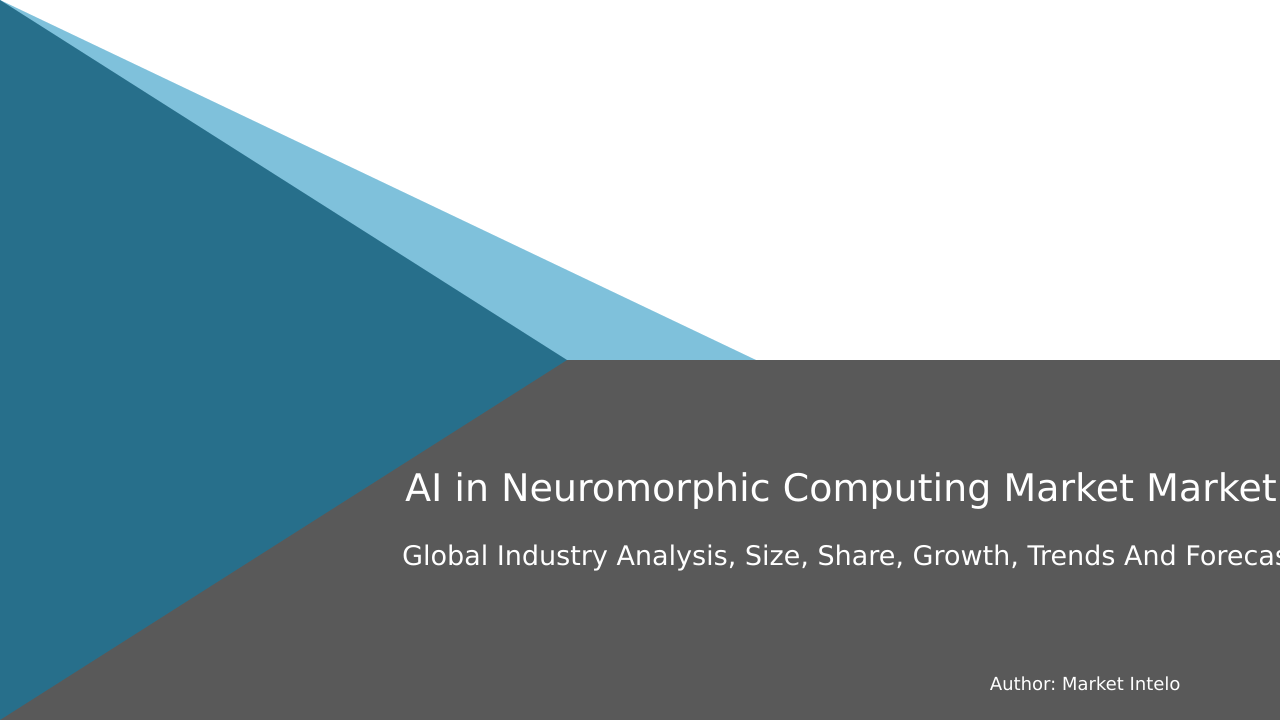 AI in Neuromorphic Computing Market Research Report 2033